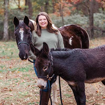margaret petree with chance and winston
