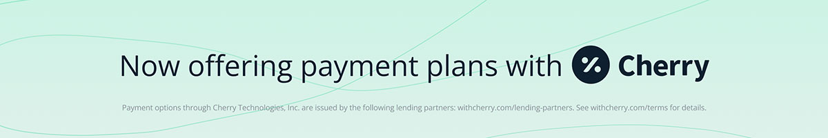 now offering payment plans with cherry