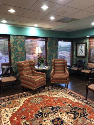 dental patient reception area